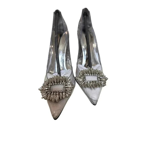 NIB NEW Good American Cinder-F*cking-Rella Pumps SZ 9 - Picture 8 of 12